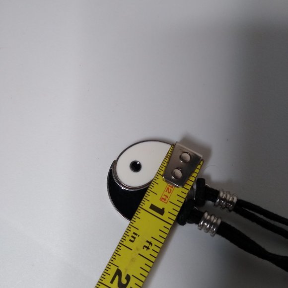 Yin And Yang Metal Pendant String Necklace Set - Picture 13 of 15